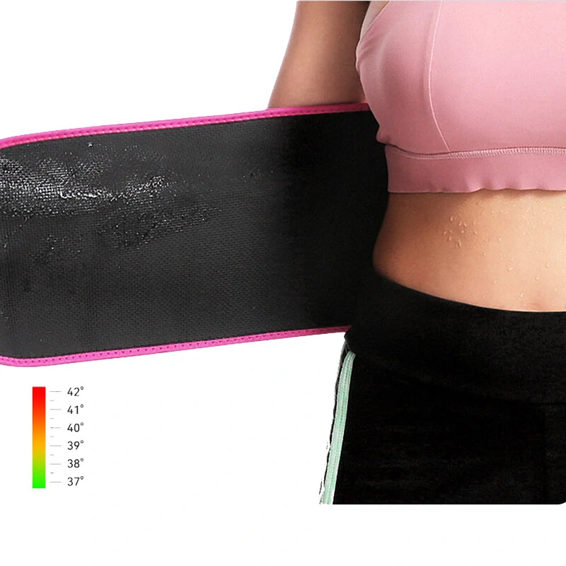 (image for) BOER Sports Fitness Waist Belt Breathable Non-slip Sprain Protection Pocket Design Easy to Adjust Back Support for Running Hiking Cycling