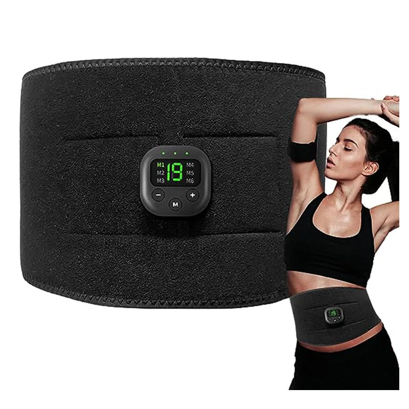 (image for) Ems Muscle Stimulator Unisex 6 Massage Modes Abdominal Pulse Trainer Portable Electric Smart Fitness Equipment