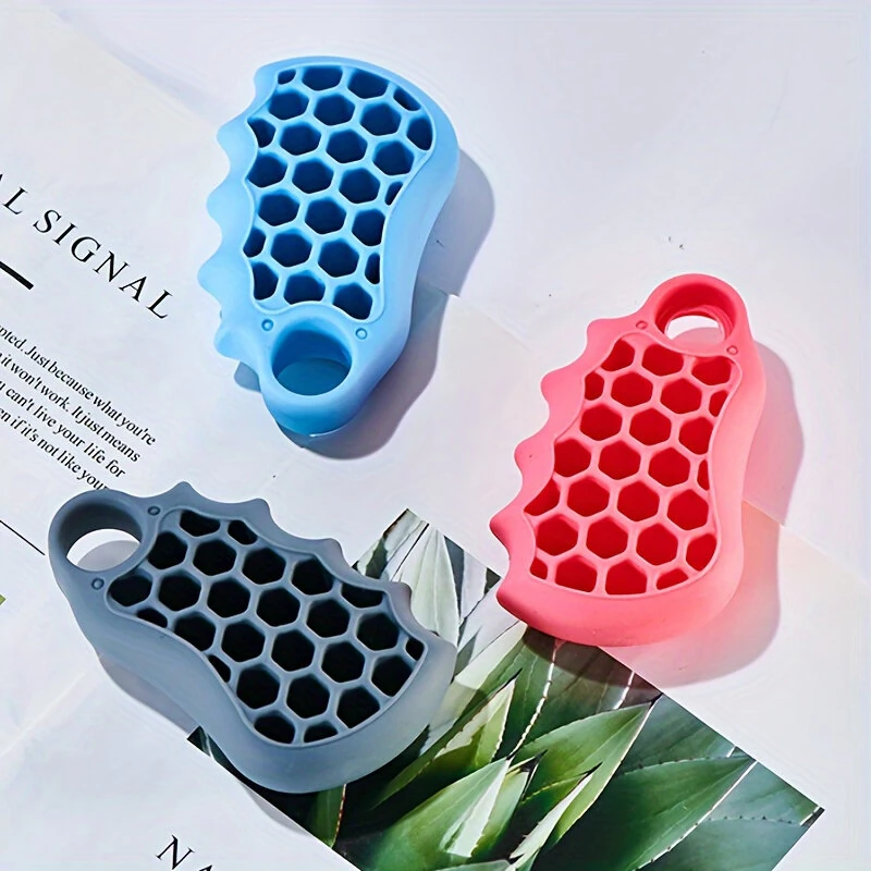 (image for) KALOAD 10-50lbs Silicone Grip Device Palm Rehabilitation Training Hand Exercise Grip Circle Fitness Grip Circle Hand Muscle Massager