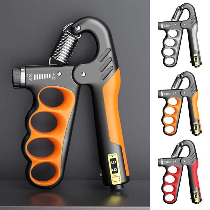 (image for) KALOAD 5-100KG Adjustable Hand Grip Strength Trainer Mechanical Counter Forearm Exerciser Power Strengthener for Gym Fitness Equipment with Counting Function