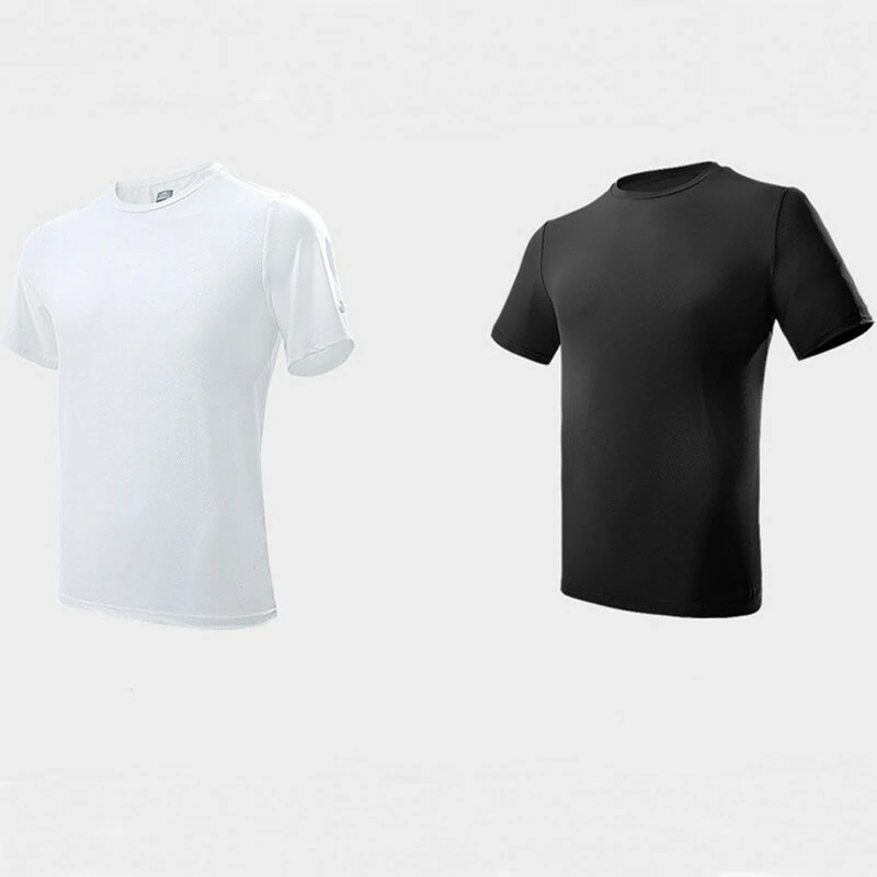 Supield Cool Feeling Sports T-Shirt 86% Nylon Comfort Breathable Elastic Lightweight Round Neck Design for Exercise Outdoor Travel Biking (image for) Supield Cool Feeling Sports T-Shirt 86% Nylon Comfort Breathable Elastic Lightweight Round Neck Design for Exercise Outdoor Travel Biking