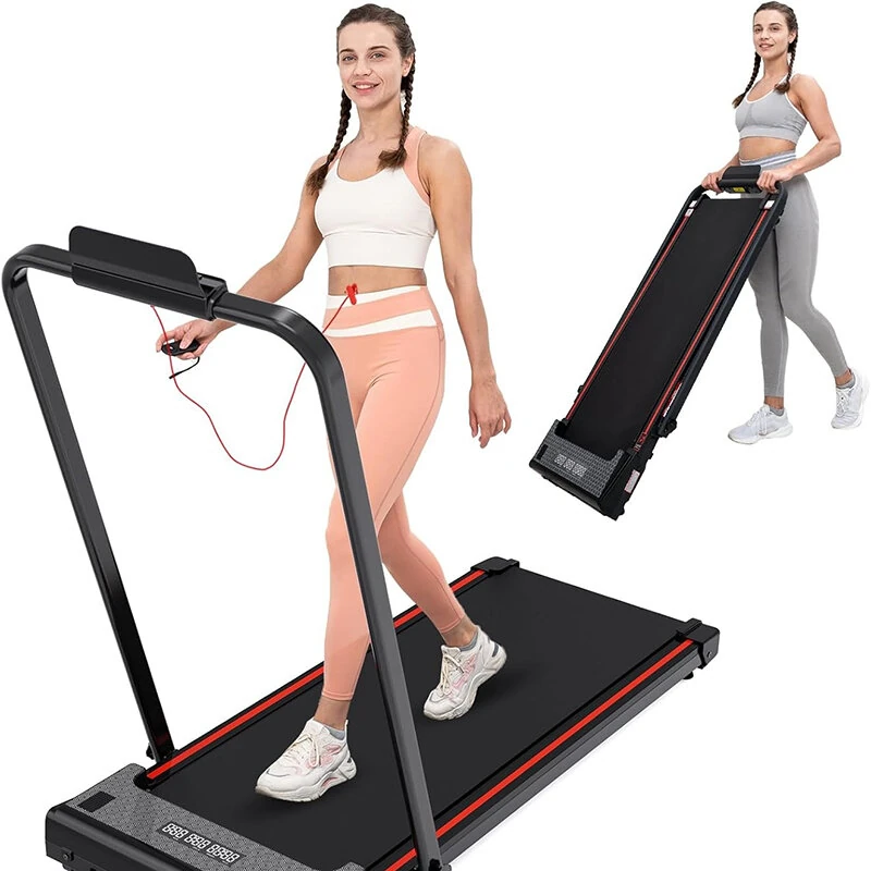 (image for) [USA Direct] Bominfit ZX2 Under Desk Treadmill 1400W Power 12.5km/h Max Speed 120kg Weight Capacity Thin Silent Walking Pad Treadmill with LED Smart Display for Home Gym Workouts