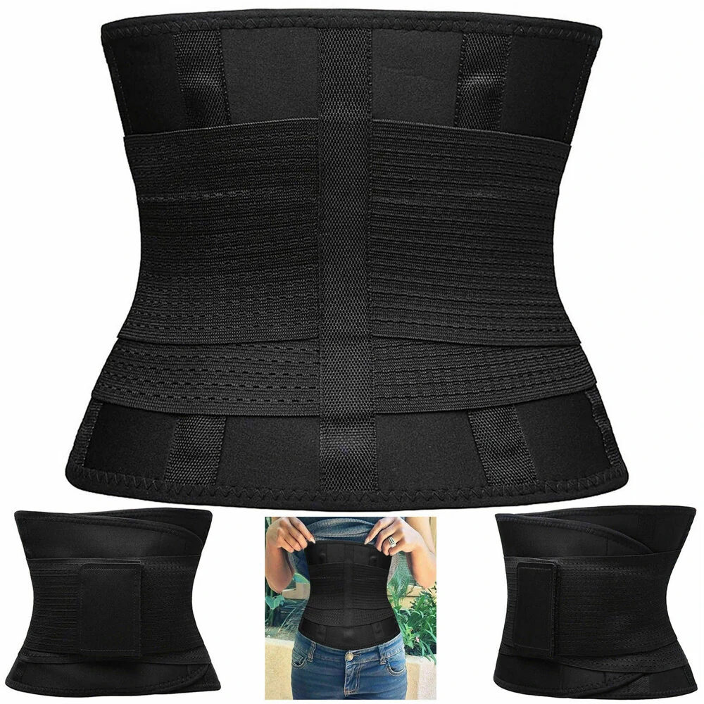 (image for) Waist Belt Adjustable Large Size Body Shaper Yoga Gym Pilates Fitness Tummy Fat Burner for Adults